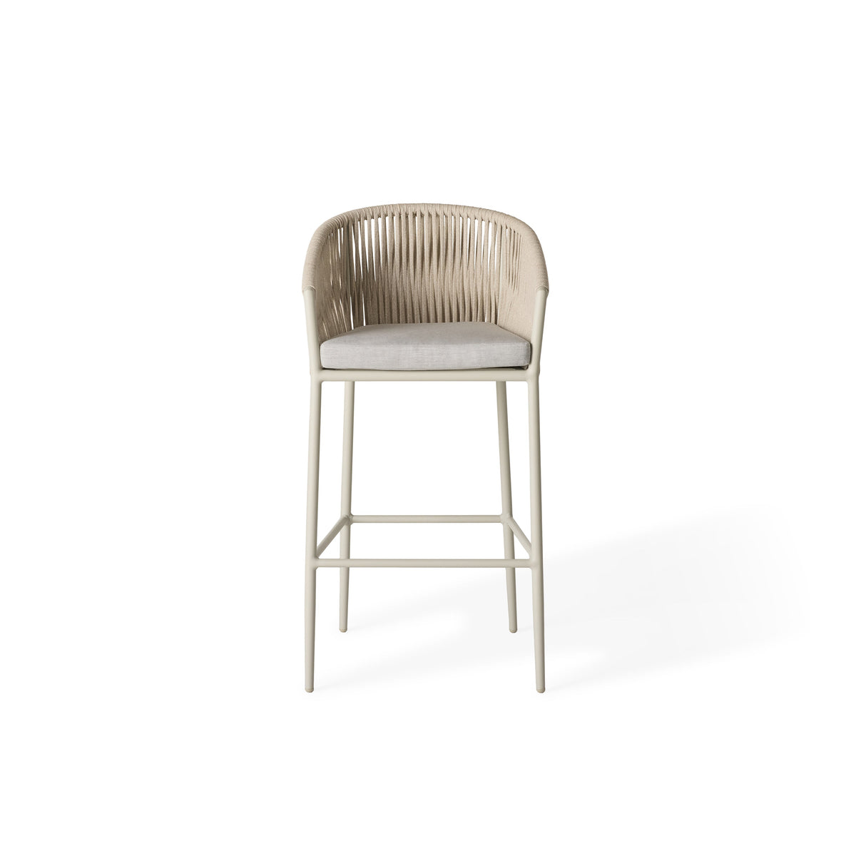 Olema Bar Chair in Dune Aluminum