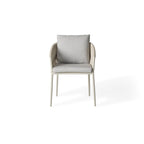 Olema Dining Arm Chair in Dune Aluminum