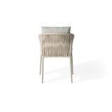 Olema Dining Arm Chair in Dune Aluminum