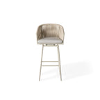 Olema Swivel Bar Chair in Dune Aluminum