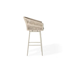 Olema Swivel Bar Chair in Dune Aluminum