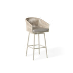 Olema Swivel Bar Chair in Dune Aluminum