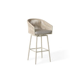 Olema Swivel Bar Chair in Dune Aluminum