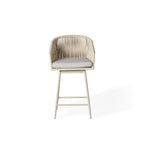 Olema Swivel Counter Chair in Dune Aluminum