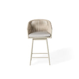 Olema Swivel Counter Chair in Dune Aluminum