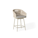 Olema Swivel Counter Chair in Dune Aluminum