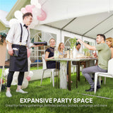 4 x 6 m Gazebo with 4 Removable Sidewalls, White