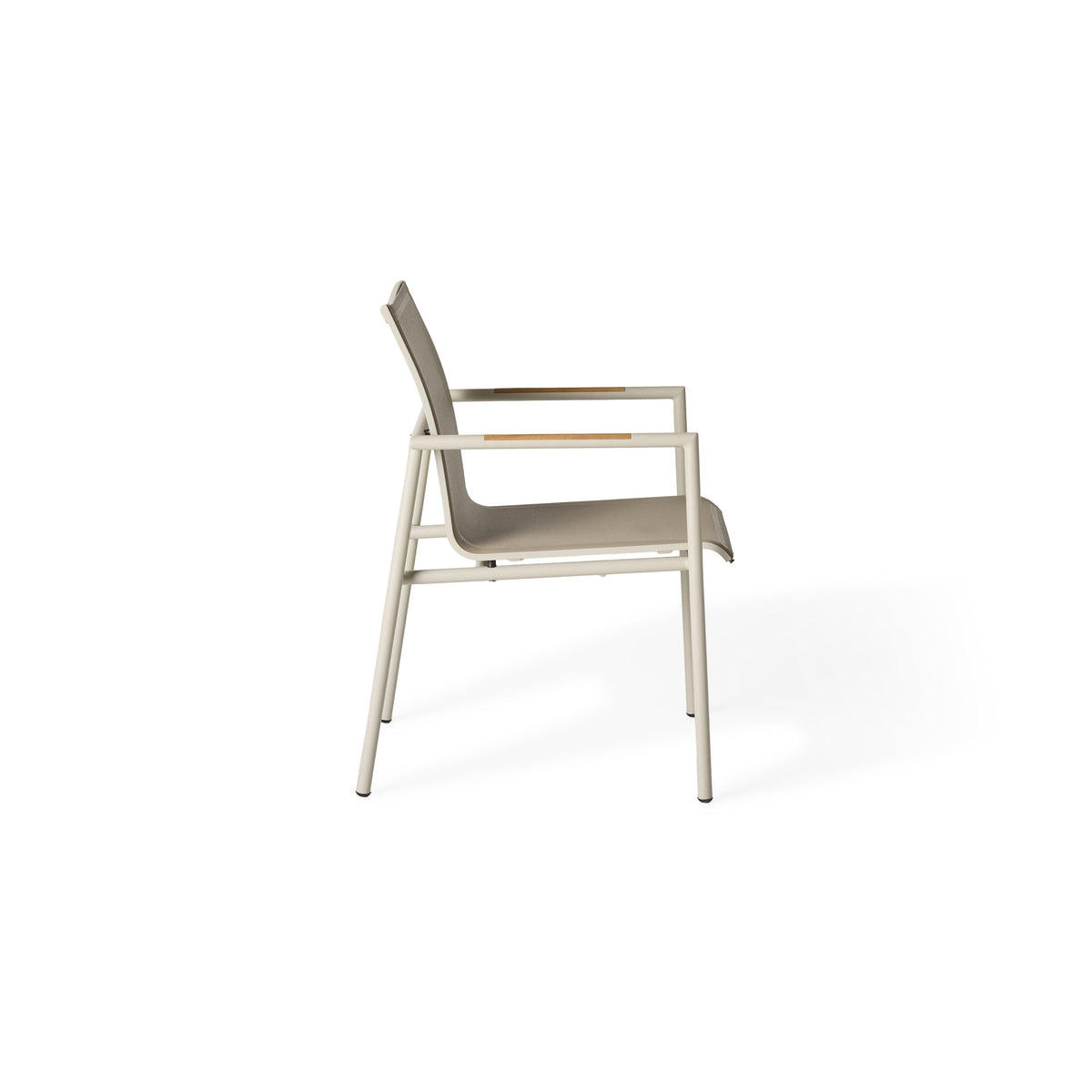 Pasadena Dining Arm Chair in Dune Aluminum