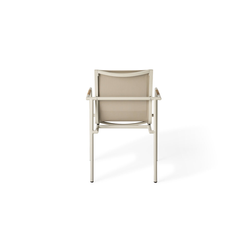 Pasadena Dining Arm Chair in Dune Aluminum