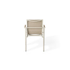 Pasadena Dining Arm Chair in Dune Aluminum