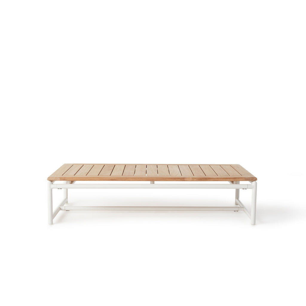 Pasadena Coffee Table in White Aluminum