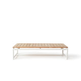 Pasadena Coffee Table in White Aluminum