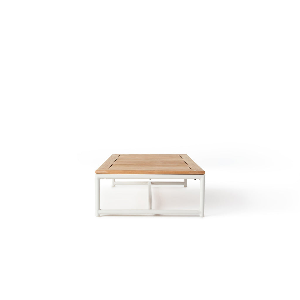 Pasadena Coffee Table in White Aluminum