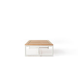 Pasadena Coffee Table in White Aluminum
