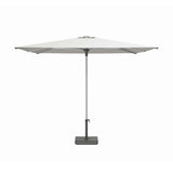 Libra 9' Silver Frame Square Market Umbrella - Natural Canopy