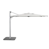 Solaris 10' Silver Frame Square Cantilever Umbrella - Natural Canopy