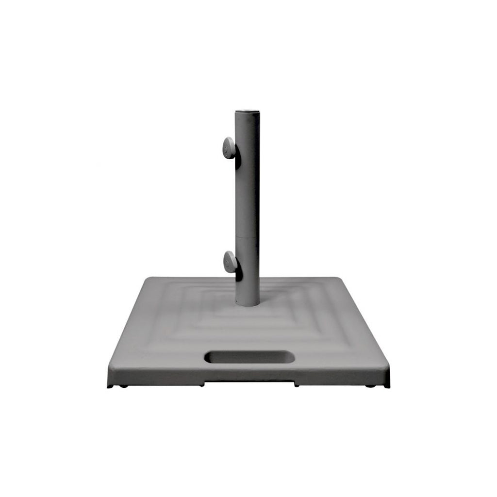 Monaco Square Umbrella Base with Wheels - Platinum