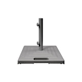 Monaco Square Umbrella Base with Wheels - Platinum