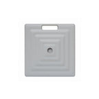 Monaco Square Umbrella Base with Wheels - Platinum