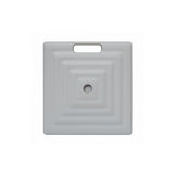 Monaco Square Umbrella Base with Wheels - Platinum