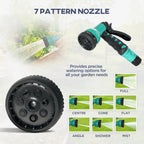 1/2 in x 65ft Retractable Garden Hose Reel with 7-Function Nozzle