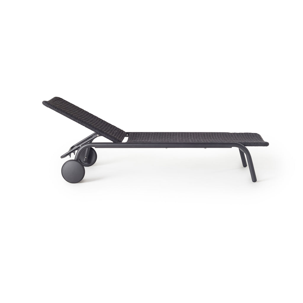 Presidio Chaise Lounge in Charcoal