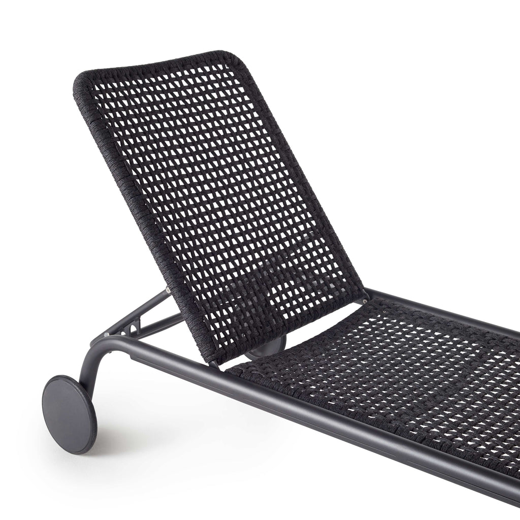 Presidio Chaise Lounge in Charcoal