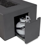Tahoe Rectangular Fire Table - Carbon (Natural Gas)
