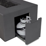 Tahoe Rectangular Fire Table - Carbon (Natural Gas)