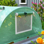 10' x 3' x 2' Portable Mini Greenhouse with 5 Mesh Windows, Green