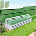 10' x 3' x 2' Portable Mini Greenhouse with 5 Mesh Windows, Green
