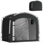 Bike Storage Tent with 210D Oxford Fabric and Carry Bag for 3-4 Bikes, Black