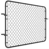 26-71 in. W x 4 ft. H Chain Link Fence Gate, Black