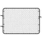 26-71 in. W x 4 ft. H Chain Link Fence Gate, Black