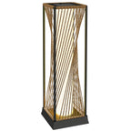 77 cm Solar Rattan Floor Lamp with Auto On/Off LED, Sand Brown
