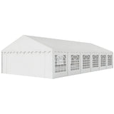 20' x 40' Heavy Duty Party Tent and Carport with Sidewalls, White
