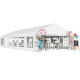 20' x 40' Heavy Duty Party Tent and Carport with Sidewalls, White