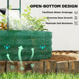 Galvanised Raised Garden Bed with Arched Trellis for Vegetables & Flowers