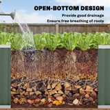 7' x 2' x 2' Galvanized Raised Garden Bed with Gloves, Light Green