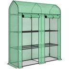3-Tier Mini Greenhouse, 56.3" x 18.1" x 65", Green