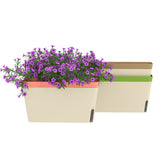 3 Pack 10.5" Self-Watering Planter Boxes with Water Level Indicator