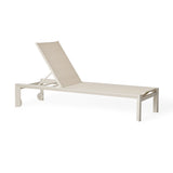 Santa Monica Chaise Lounge in Dune Aluminum