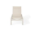 Santa Monica Chaise Lounge in Dune Aluminum