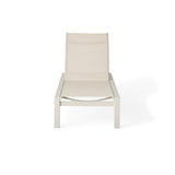 Santa Monica Chaise Lounge in Dune Aluminum
