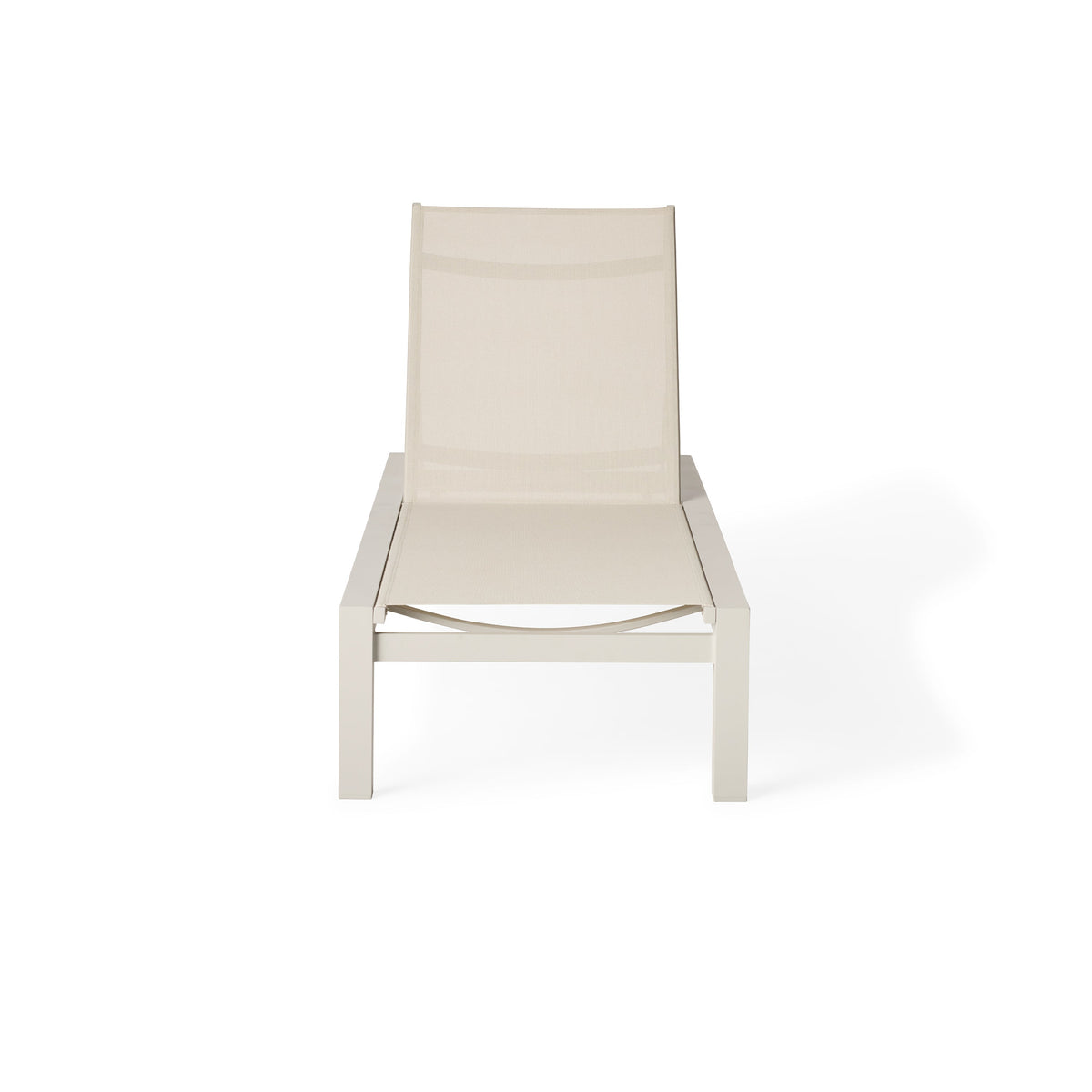 Santa Monica Chaise Lounge in Dune Aluminum