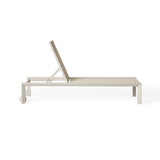 Santa Monica Chaise Lounge in Dune Aluminum