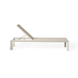 Santa Monica Chaise Lounge in Dune Aluminum