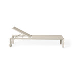 Santa Monica Chaise Lounge in Dune Aluminum