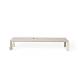 Santa Monica Chaise Lounge in Dune Aluminum