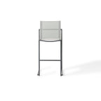 Santa Monica Armless Bar Chair in Charcoal